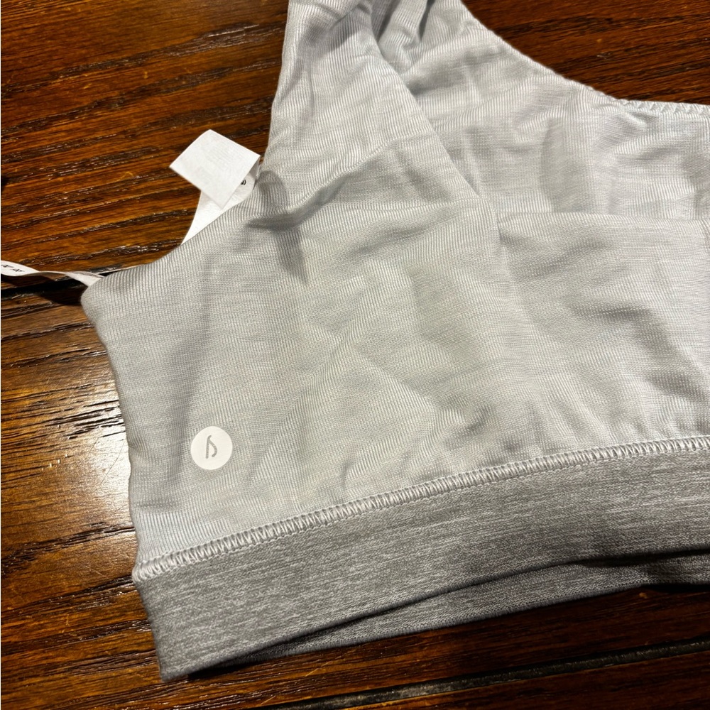 NIB Allbirds Women's Merino Wool Trino Bralette in Peppercorn - Picture 4 of 9